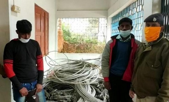 Stolen electrical wire Lakhs of amount was recovered by Shantir Bazar PS Police, detained 2